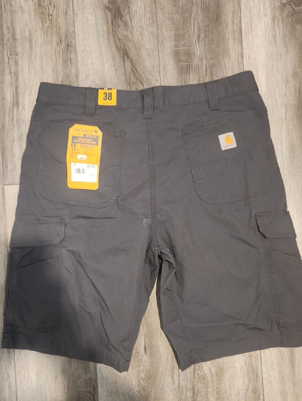 Carhartt Men's Dark Gray Cargo Shorts with Flap Pockets. New With Tags. - Picture 2 of 4